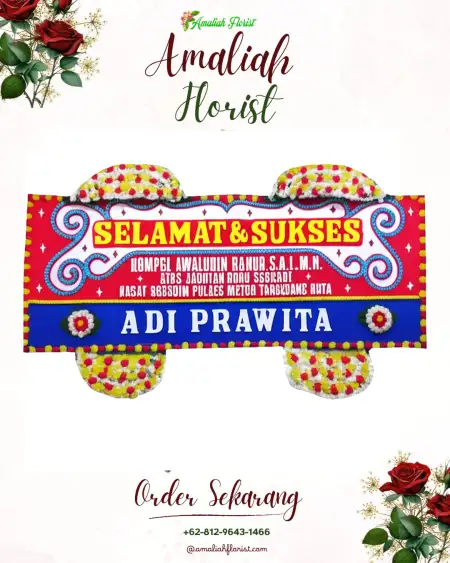 Papan Bunga Ucapan Selamat Miri