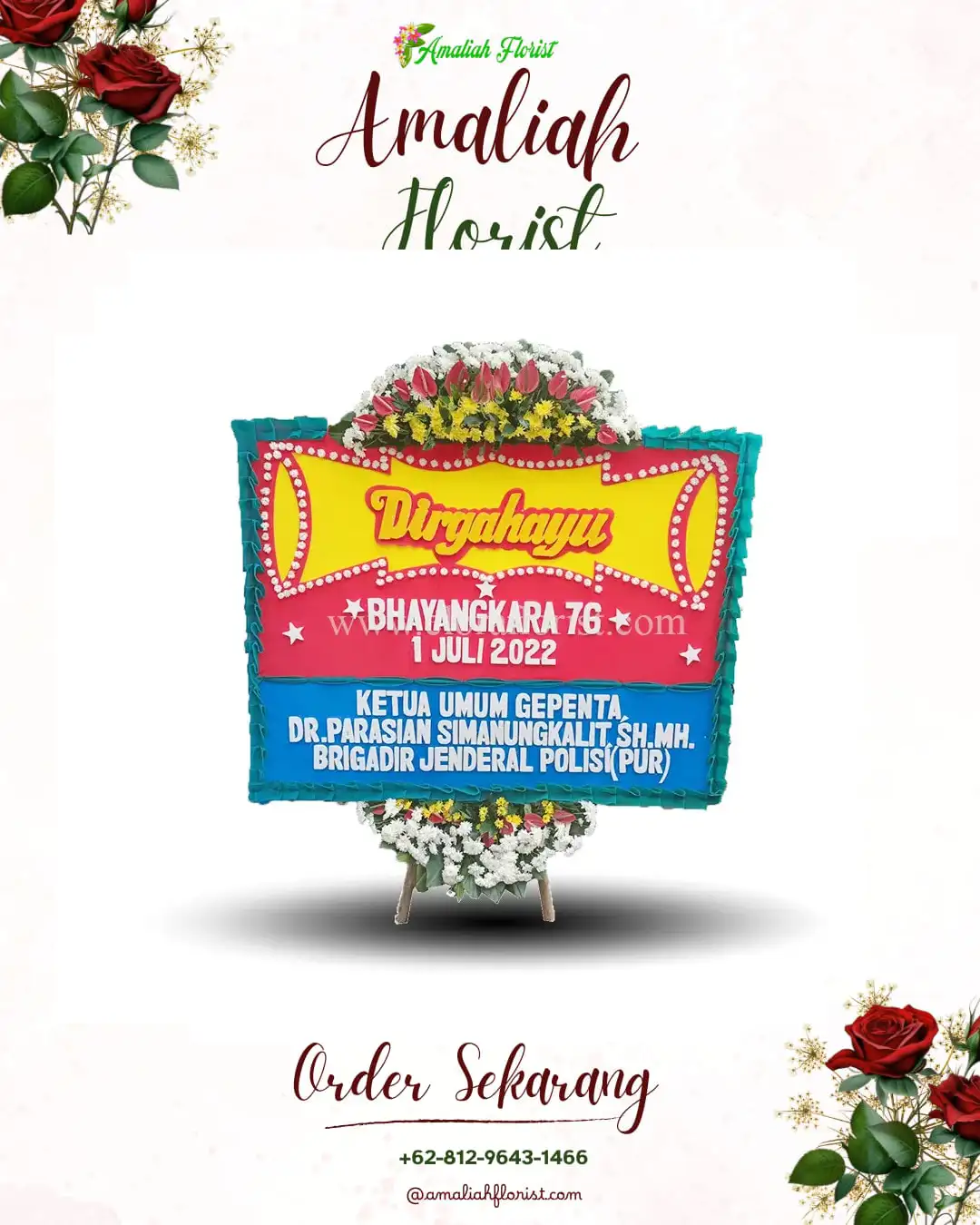 Papan Bunga HUT Ulang Tahun Miri